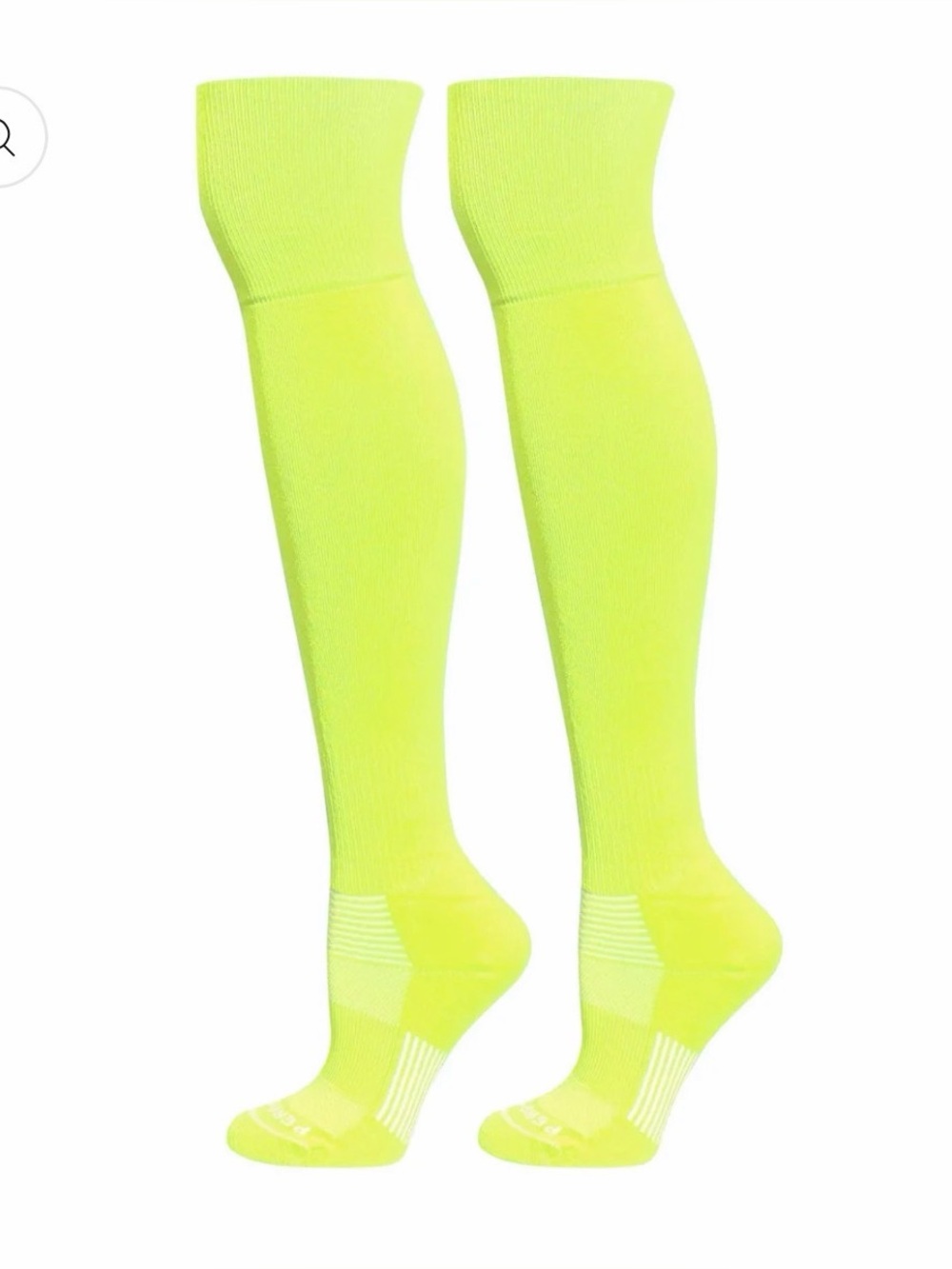 NEW Pear Neon Optic Yellow Baseball Softball Over Knee Extra Long Sport Socks MK